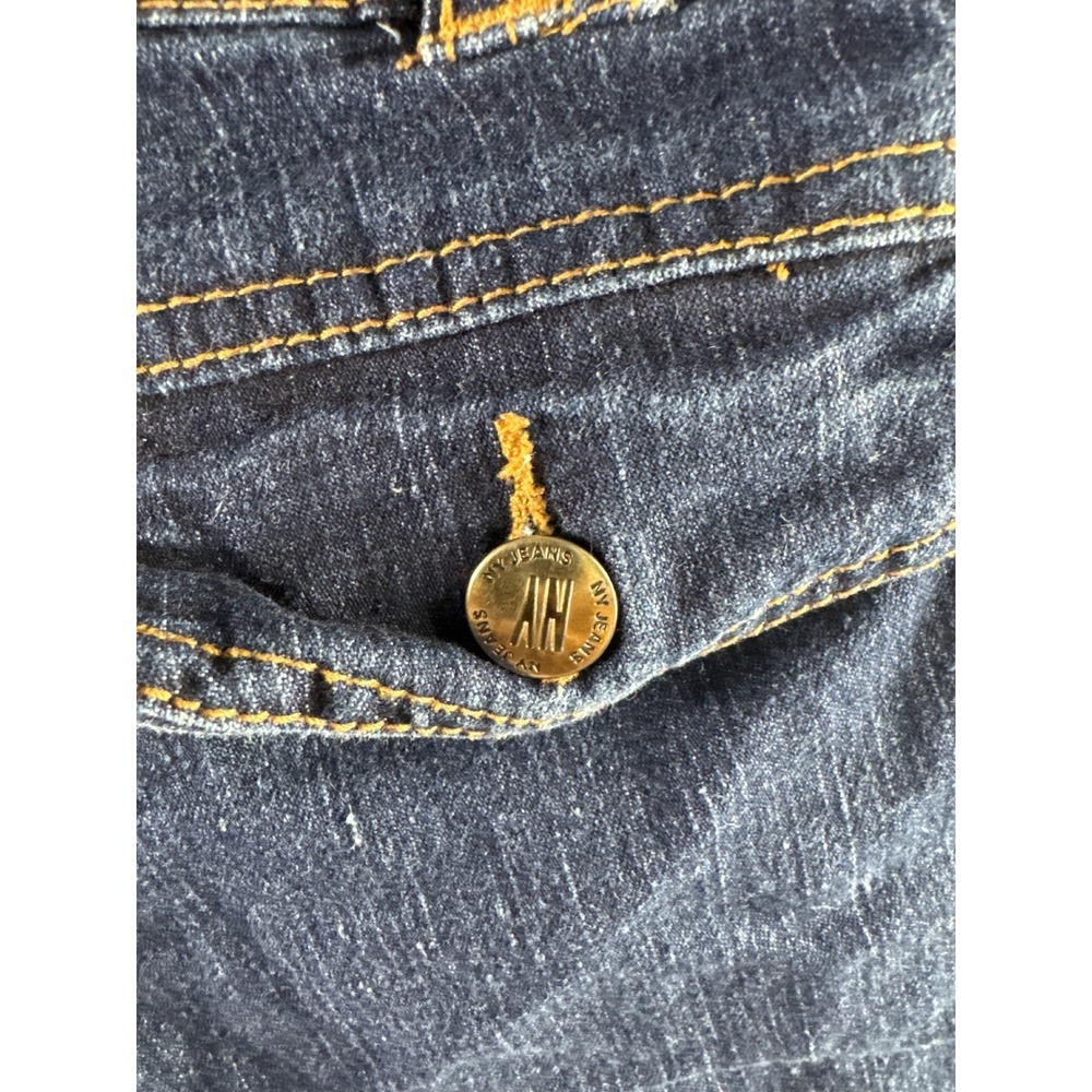 New York and Company Denim Shorts Womens Size 2 Blue Excellent Vintage Cuffed - Picture 10 of 12